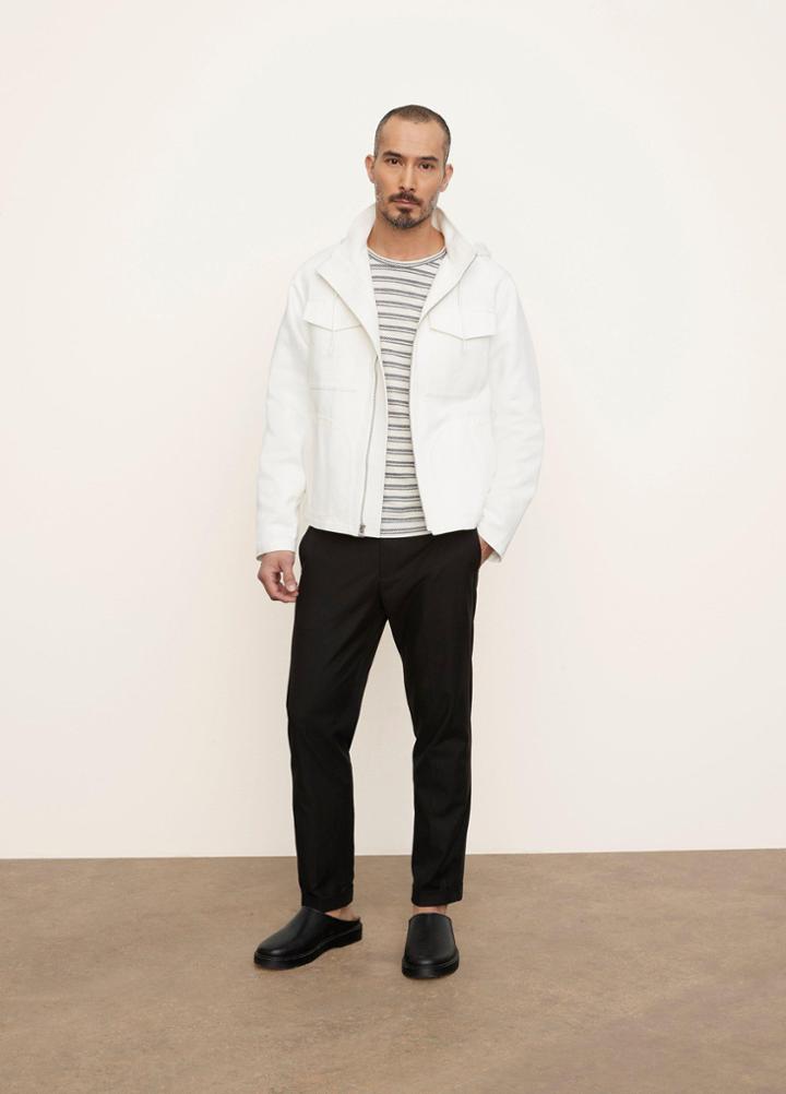 Vince Hooded Zip Up Jacket