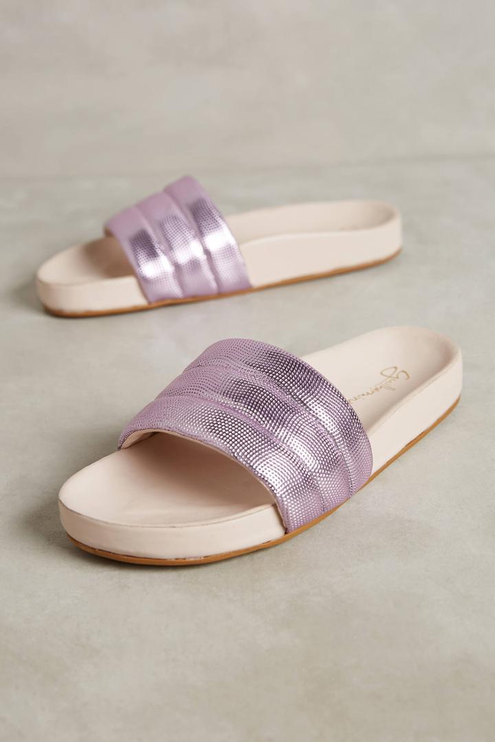 Guilhermina Purple Metallic Pool Slides