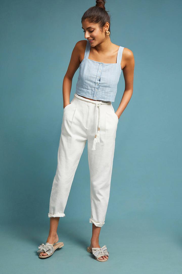 Mcguire Linen Buttondown Tank