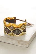 Julie Rofman Snake-print Beaded Wrap Bracelet