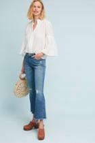 Mother The Weekender Fray Mid-rise Flare Jeans