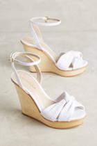 Guilhermina White Denim Wedges