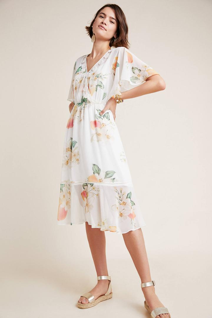 Farm Rio For Anthropologie Farm Rio Eloisa Floral Dress