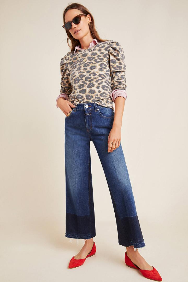 Closed Glow High-rise Wide-leg Jeans