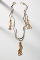 Anthropologie Layered Tassel Necklace