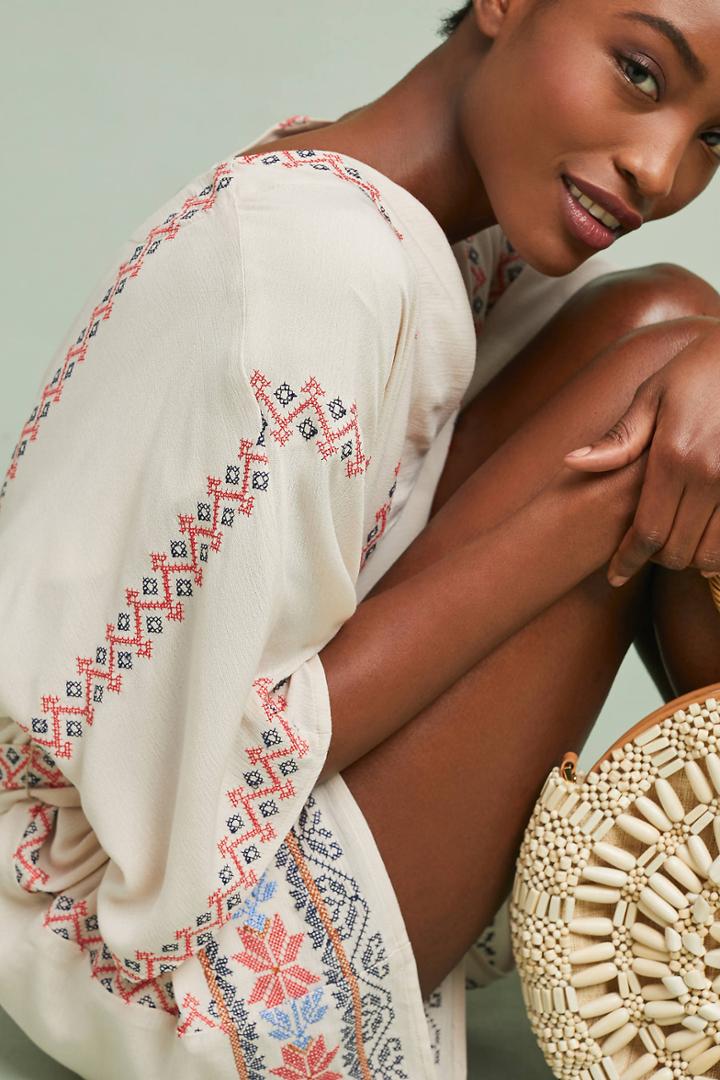 Corey Lynn Calter Embroidered Romper