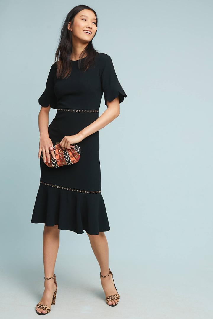 Black Halo Debruler Column Dress