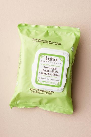Babo Botanicals 3-in-1 Face, Hands & Body Cleansing Wipes
