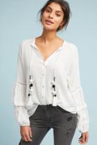 Central Park West Tania Tasseled Peasant Top