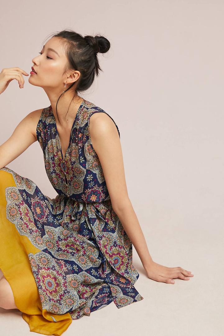 Shoshanna Silk Paisley Dress