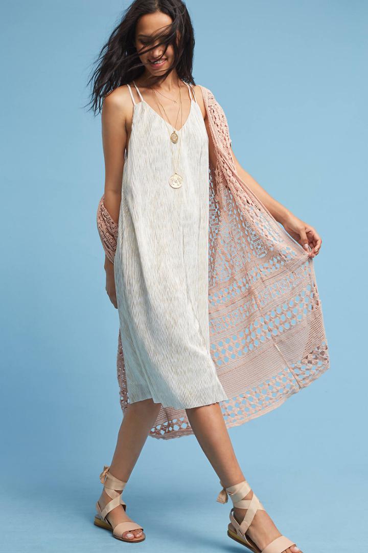 Anthropologie Delia Crocheted Kimono