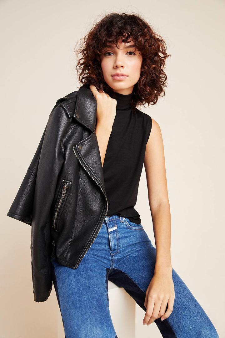 Velvet By Graham & Spencer Bethel Mock Neck Tank