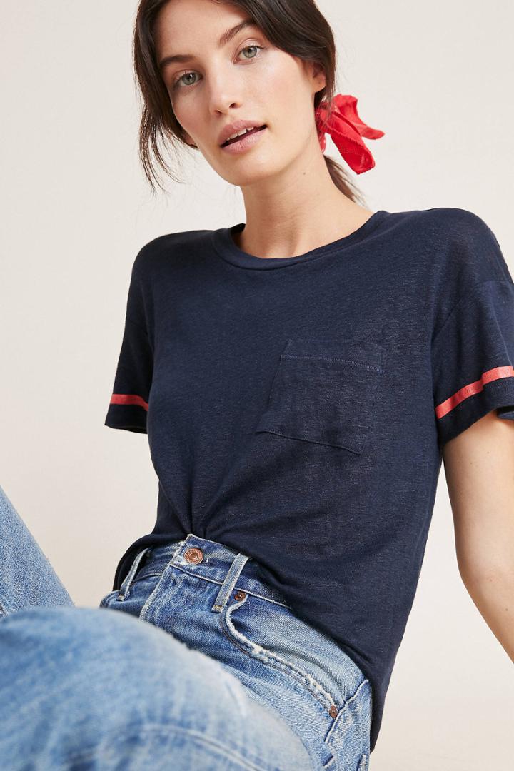 Stateside Courtside Linen Tee