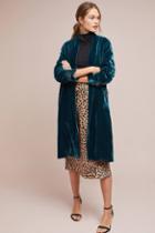 Cupcakes And Cashmere Velvet Trench Coat