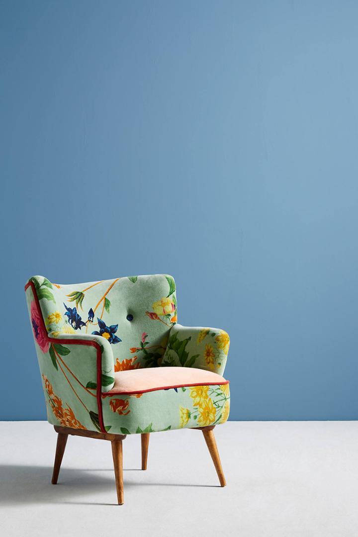 Anthropologie Floret Accent Chair