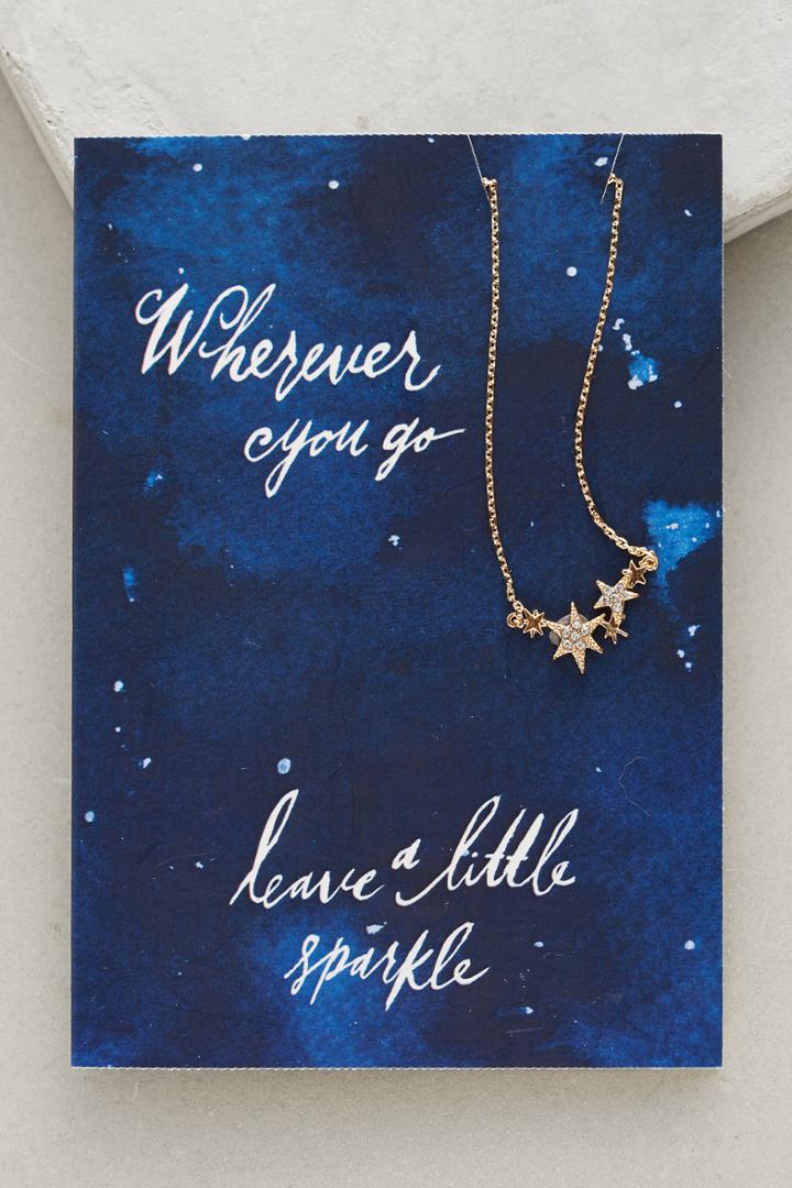 Anthropologie Notecard Gifting Necklace
