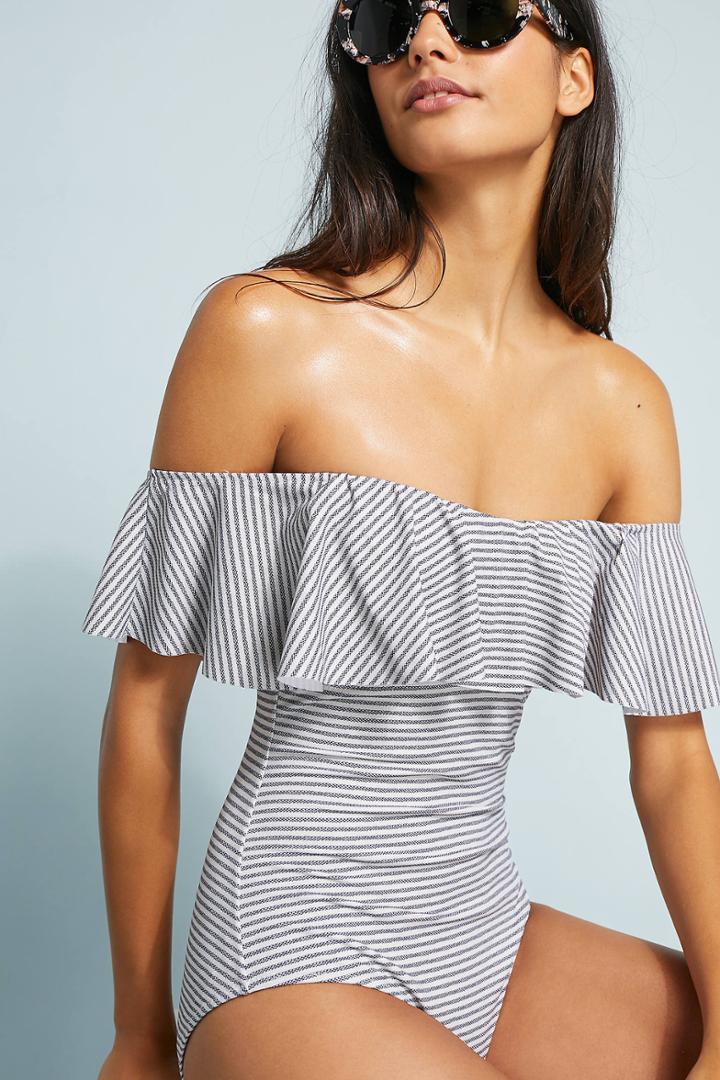 Eberjey Margarita Off-the-shoulder One-piece Swimsuit