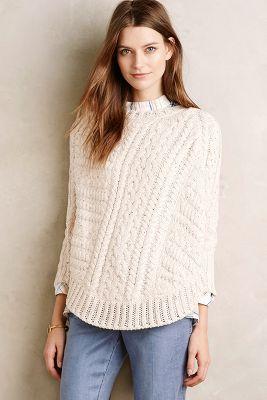 Angel Of The North Curved Cables Poncho