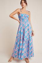Cynthia Rowley Azores Smocked Maxi Dress