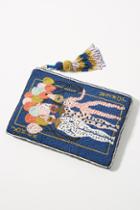 Anthropologie Playing Card Beaded Pouch