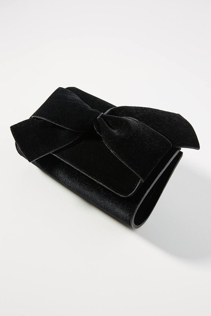 Anthropologie Belle Velvet Envelope Clutch