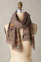Sophie Digard Knitted Micro-flora Wool Scarf