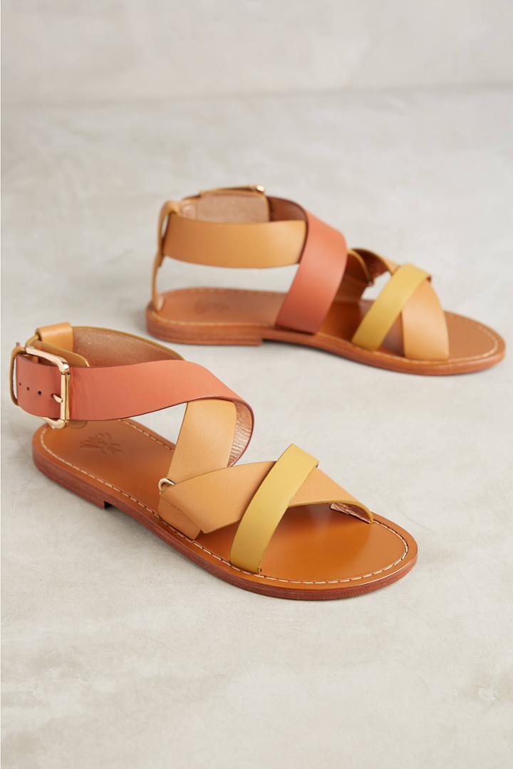 Sanchita Chamae Tri-color Sandals