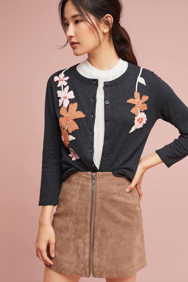 Field Flower Dona Embroidered Cardigan