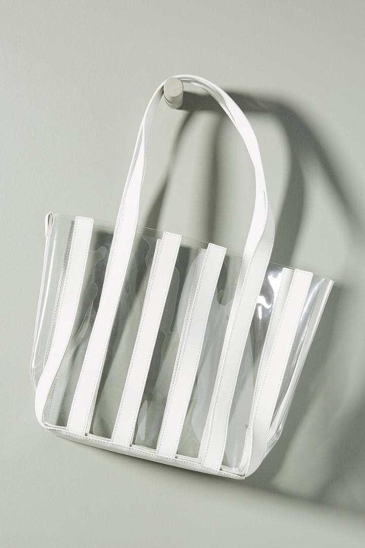 Anthropologie Loeffler Randall Marlena Metallic Striped Tote Bag