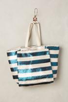 Anthropologie Sequin Glimmer Tote Bag