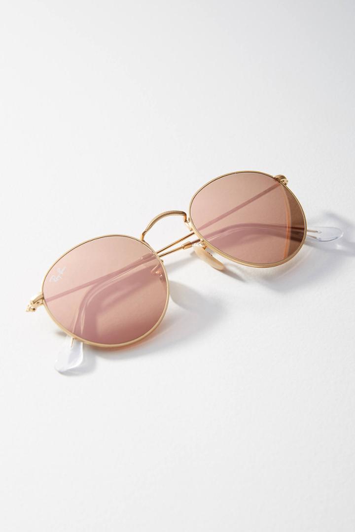 Ray-ban Pink Round Sunglasses