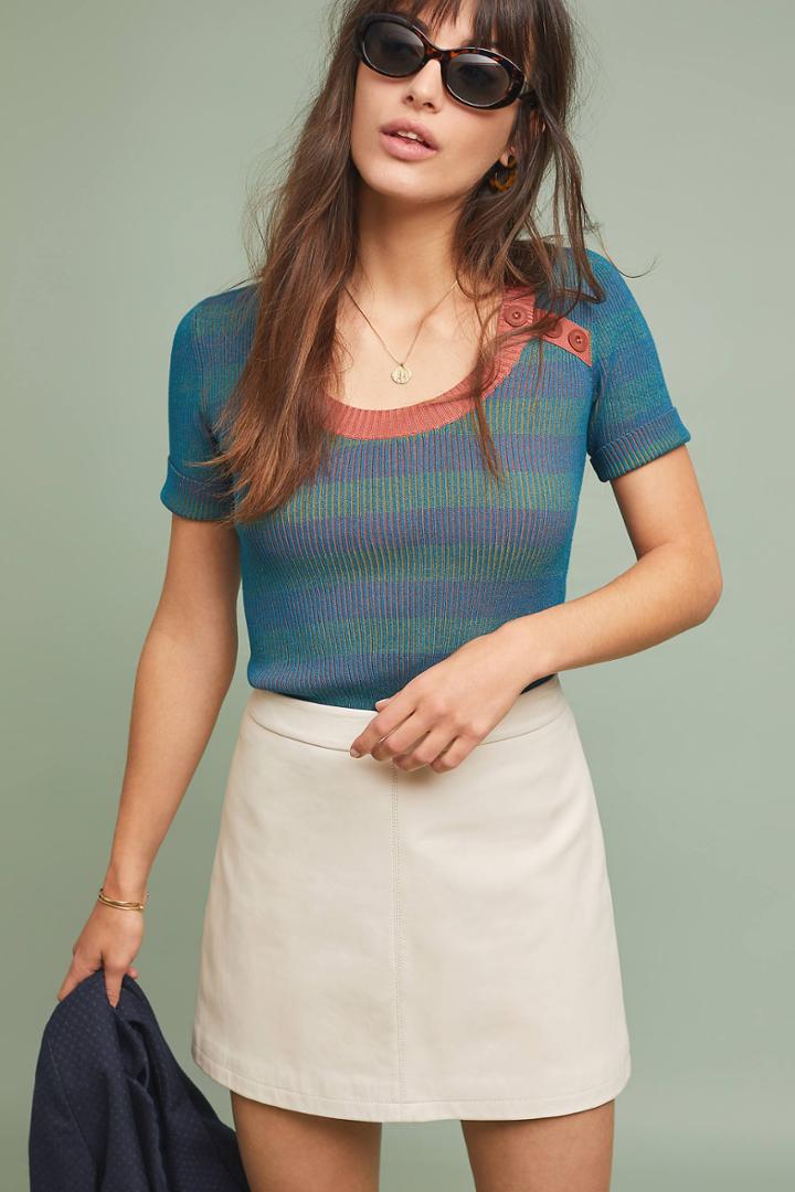 Anthropologie Marais Buttoned Top