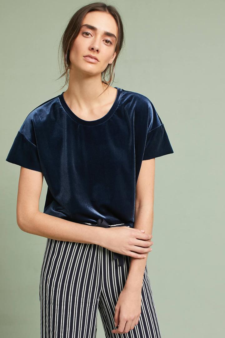 Corey Lynn Calter Velvet Tee
