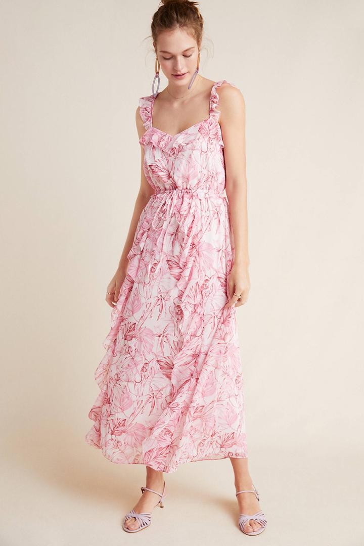 Gal Meets Glam Cheryl Ruffled Maxi Dress