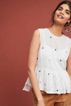 Norblack Norwhite Mirrored Peplum Top