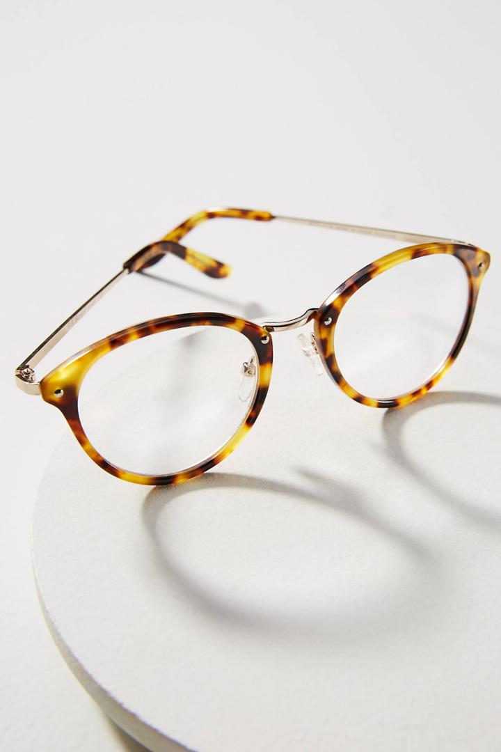 Anthropologie Eloise Tortoise Round Reading Glasses