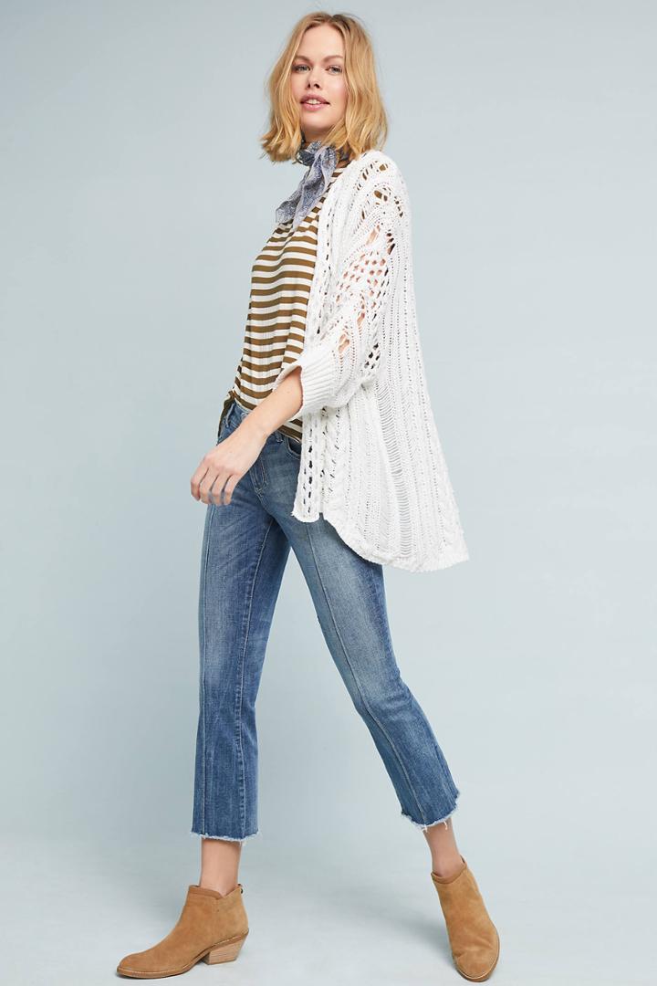 Moth Mixed-stitch Cardigan
