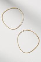 Anthropologie Vienna Oval Hoop Earrings