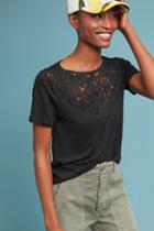 James Coviello Laced Linen Tee
