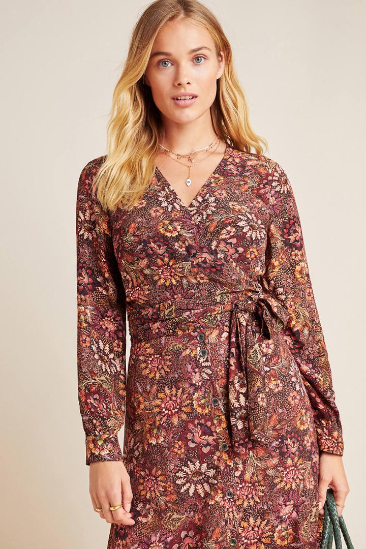 Kachel Donna Floral Wrap Blouse