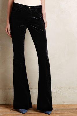 J Brand Martini Velvet Flare Jeans Black