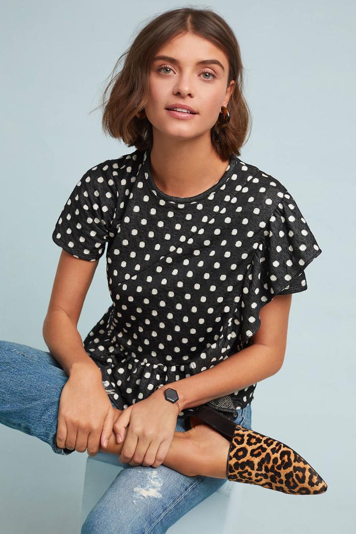 Eva Franco Ginger Peplum Top