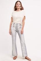Burning Torch Striped Sailor Pants