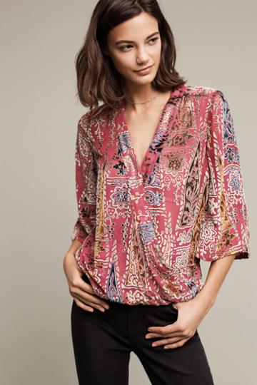 Floreat Japonica Wrap Blouse
