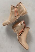 Coqueterra Metallic Rose Gold Booties