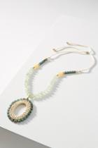 Anthropologie Magda Wicker Pendant Necklace