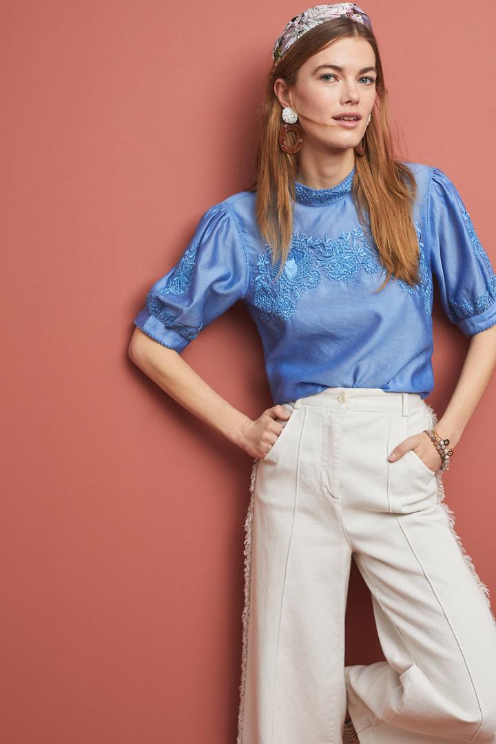 Payal Pratap Carrington Puff-sleeved Blouse