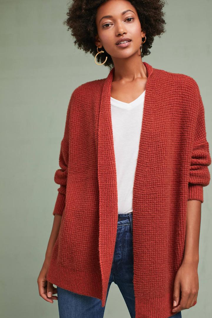 Moth Textured Drop-sleeve Cardigan
