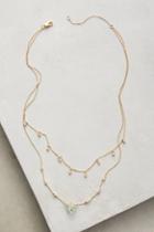 Anthropologie Stone Sequence Layering Necklace