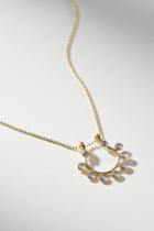 Anthropologie Shaw 14k Gold Pendant Necklace
